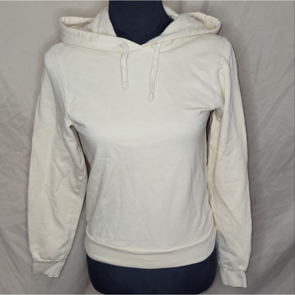 NWOT American Apparel light yellow hooded sweatshirt